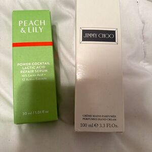 Peach & Lily Repair Serum and Jimmy Choo Hand Cream Set
